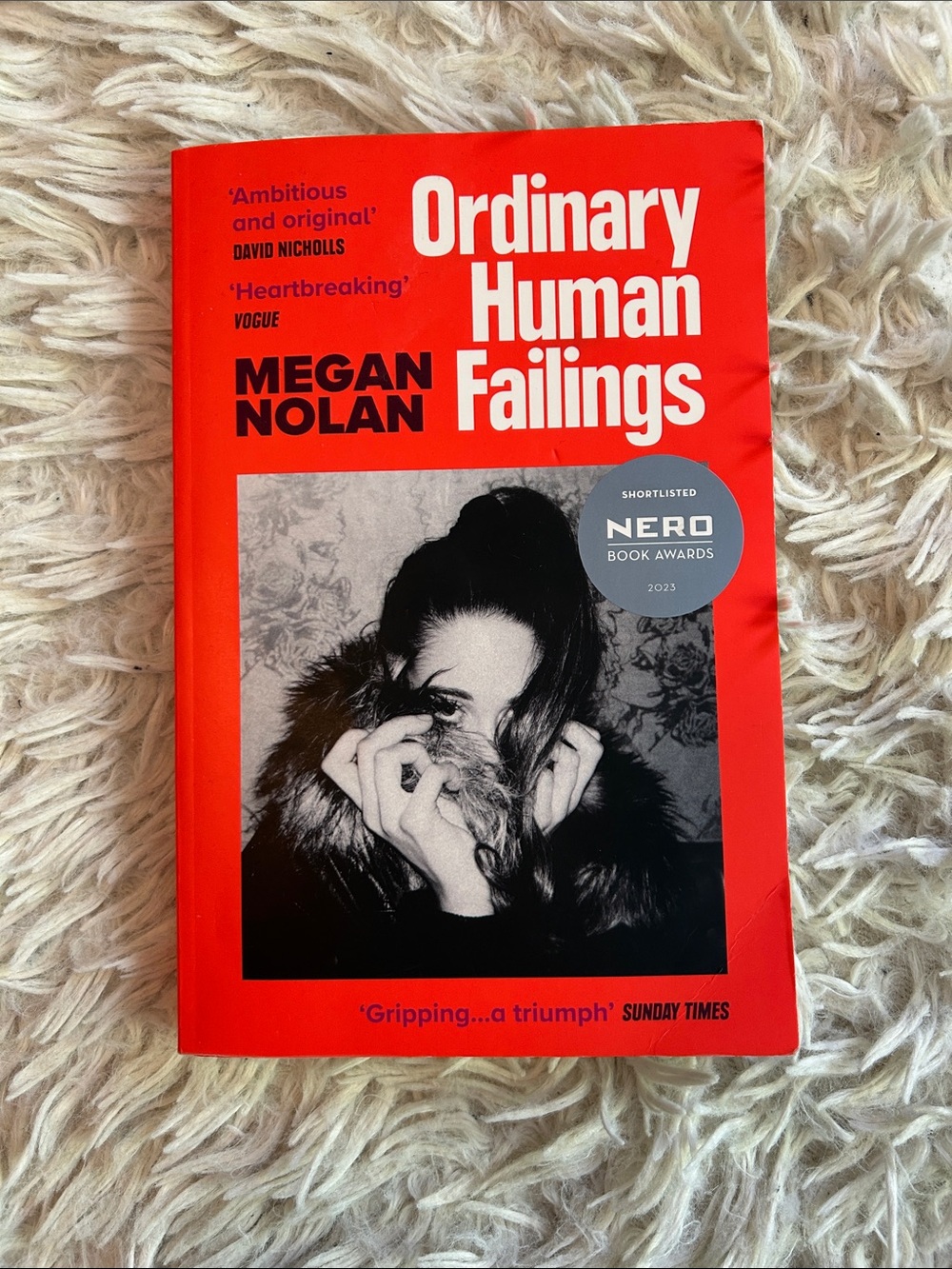 Ordinary Human Failings by Megan Nolan,  award winning fiction